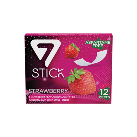 7 Stick Chewing Gum Strawberry 12 Pcs