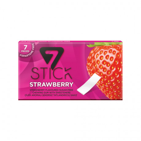7 Stick Chewing Gum Strawberry 7 Pcs
