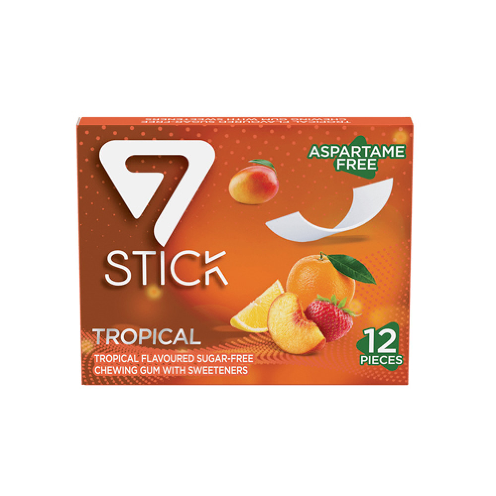 7 Stick Chewing Gum Tropical 12 Pcs
