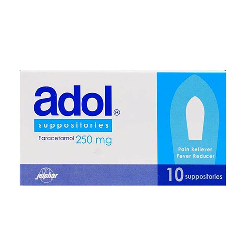 ADOL 250MG 10 SUPPOSITORIES