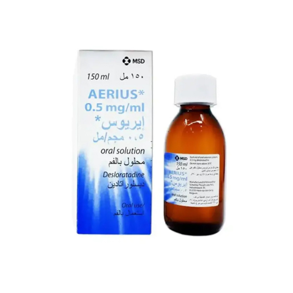 Aerius 0.5mg Syrup 150ml 