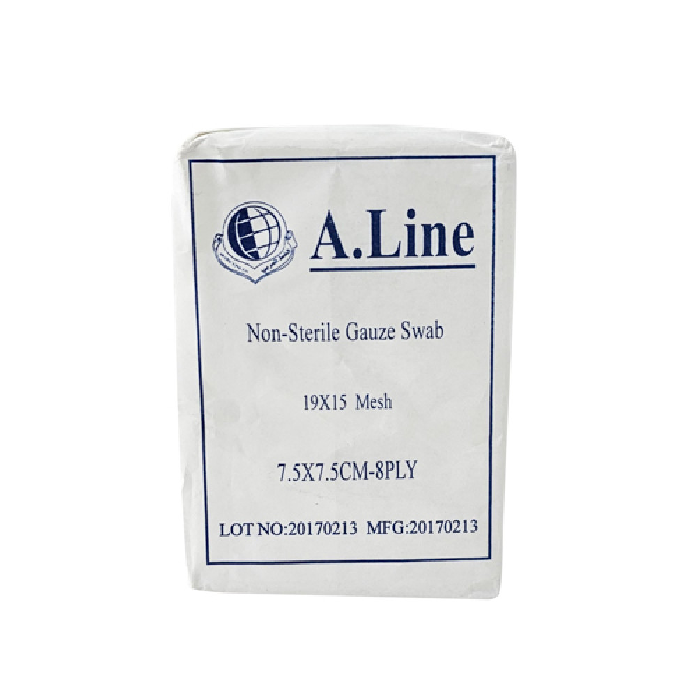 A-Line Gauze Swab 7.5 x 7.5cm (100 Pcs)