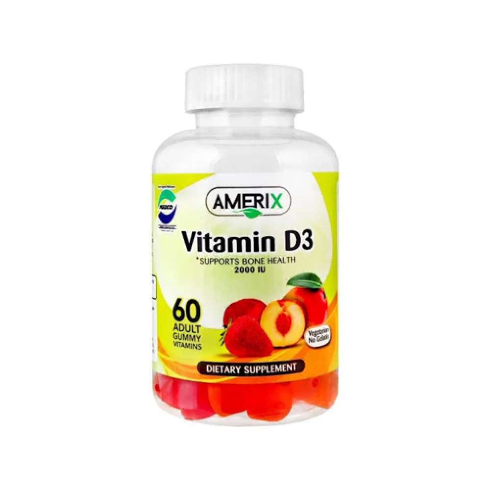 Amerix Vitamin D3 2000 IU Adult 60 Gummies