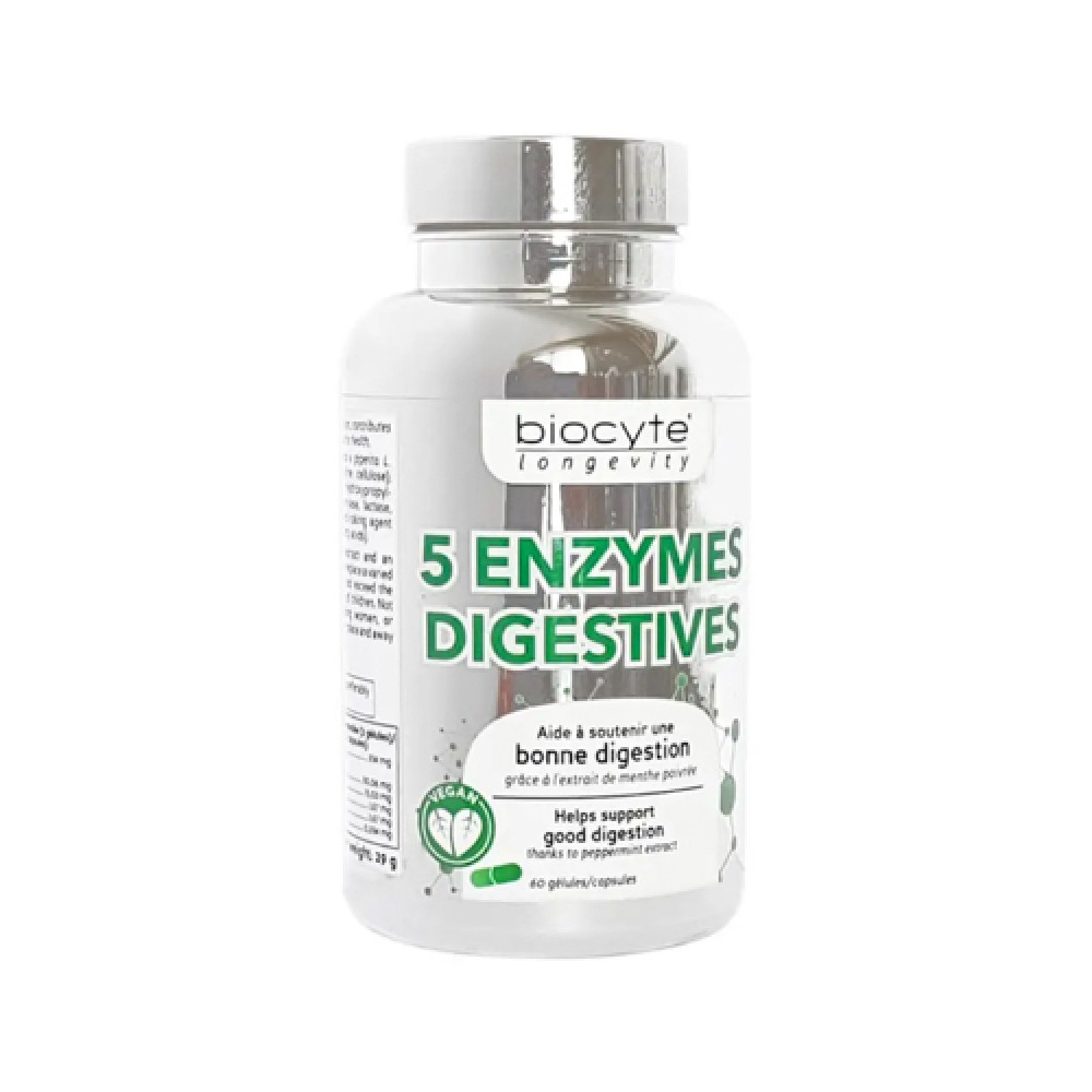 BIOCYTE 5 ENZYMES DIGESTIVES 60 CAP