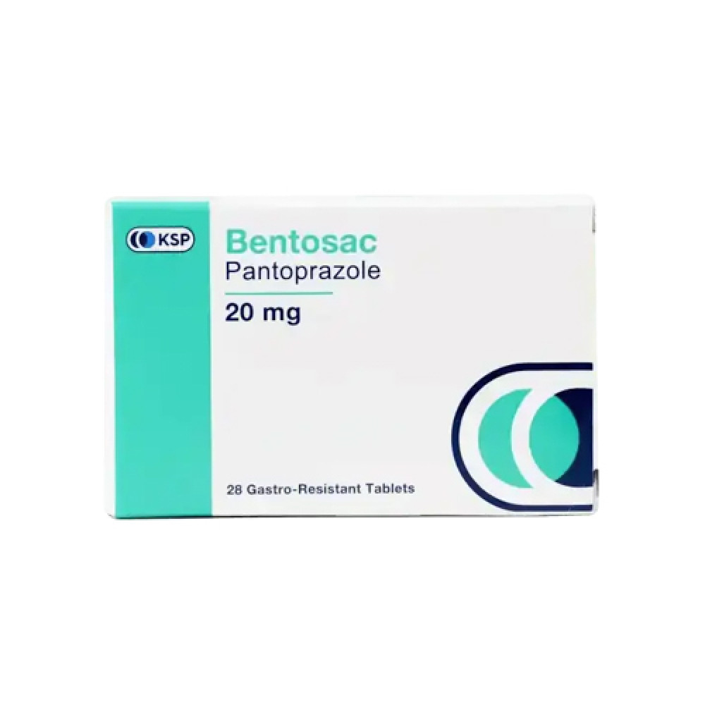Bentosac Pantoprazole 20mg 28 Tablets