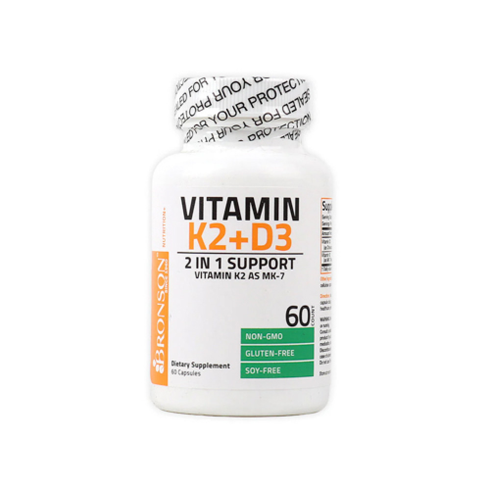 Bronson Vitamin K2+D3 60 Capsules