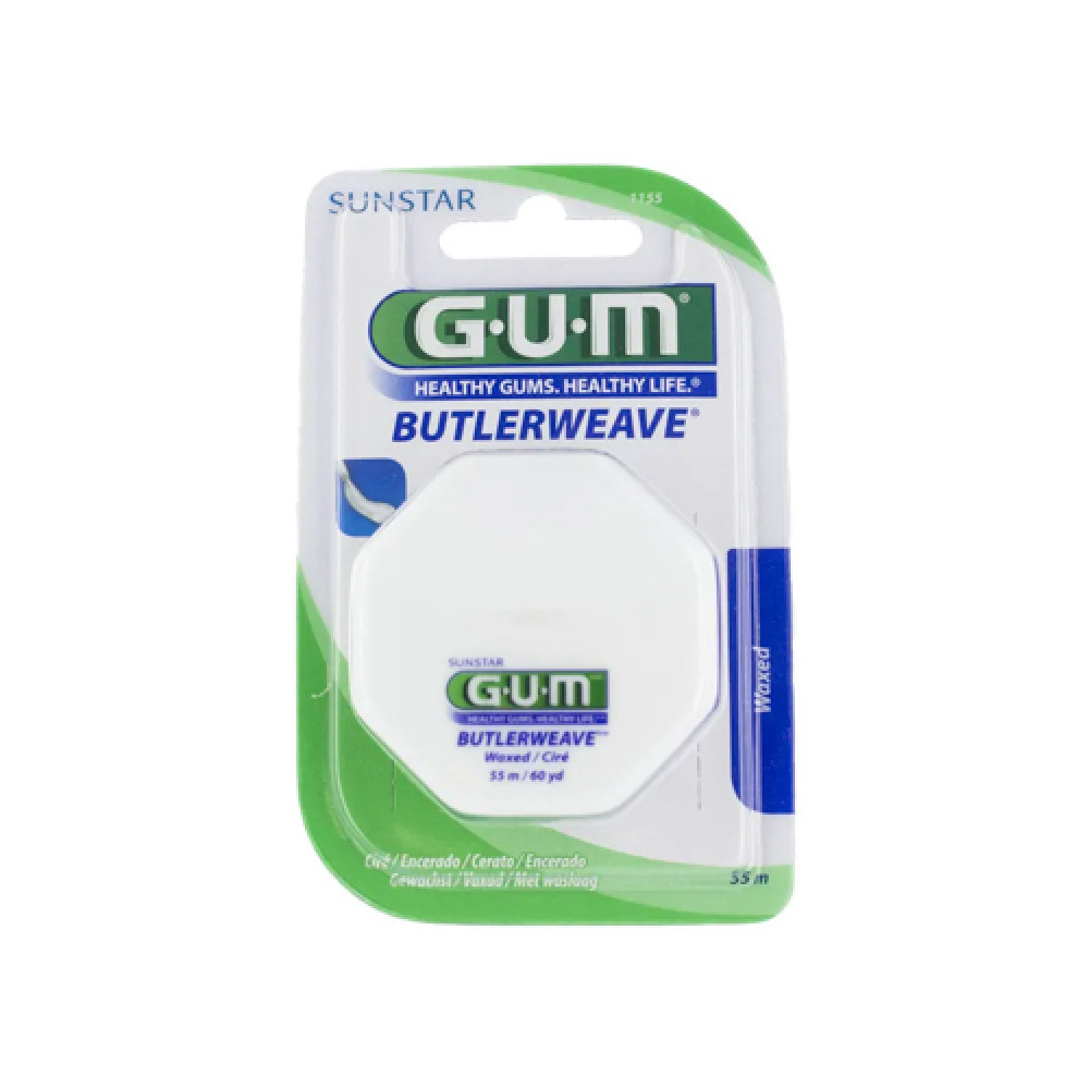 Butler Gum Butlerweave Dental Floss Waxed 55m