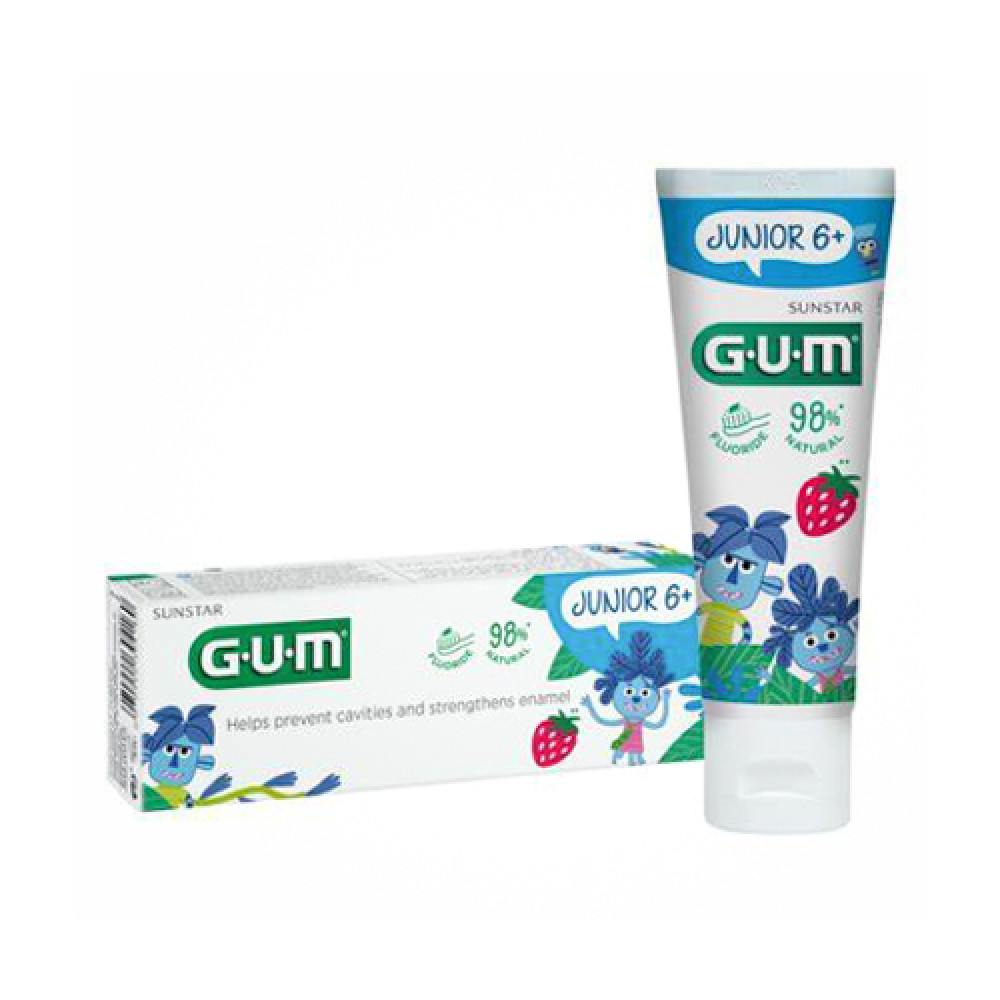 Butler Gum Junior +6 Years Toothpaste with Strawberry Flavor 50ml