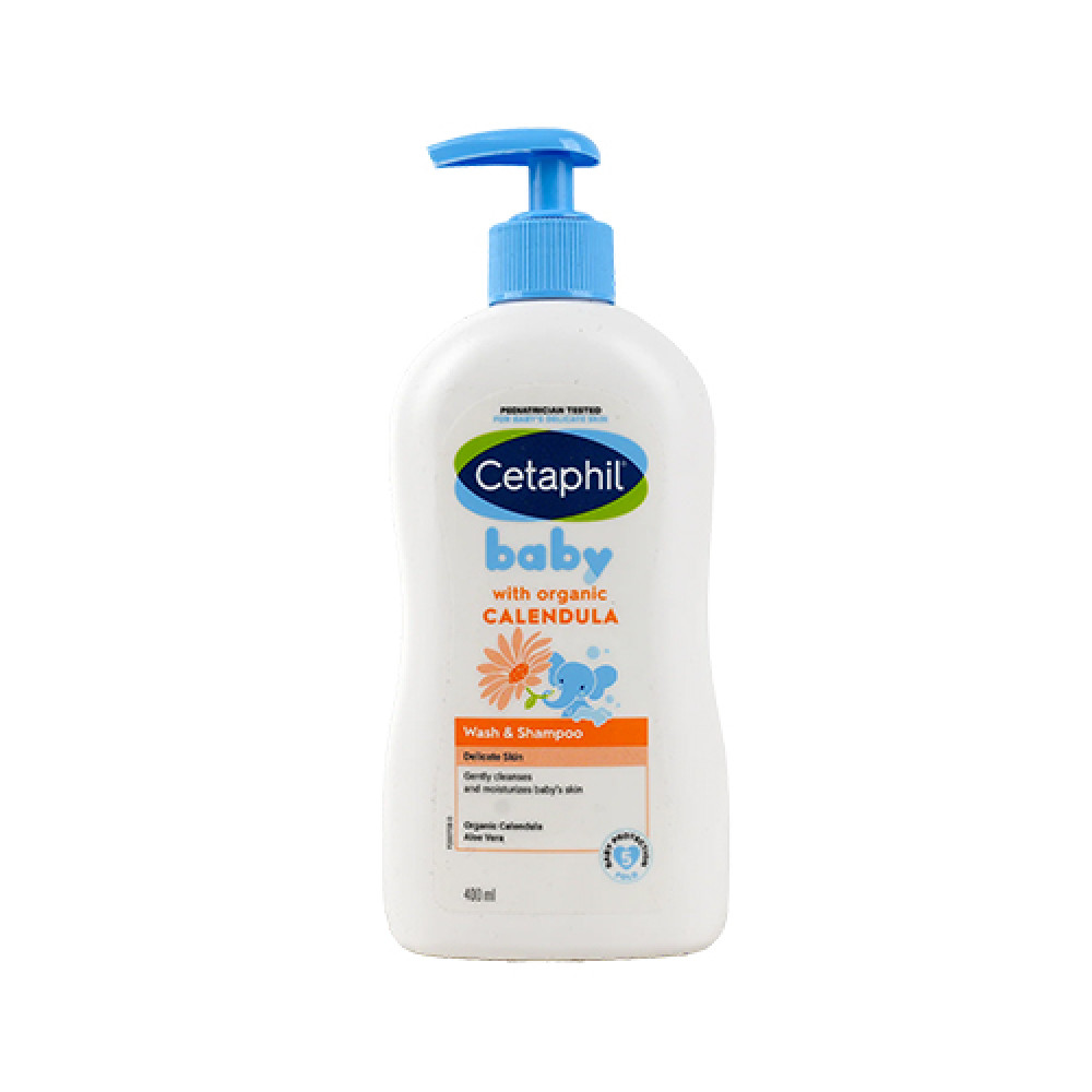 CETAPHIL BABY WASH & SHAMPOO WITH ORAGANIC CALENDULA 400ML