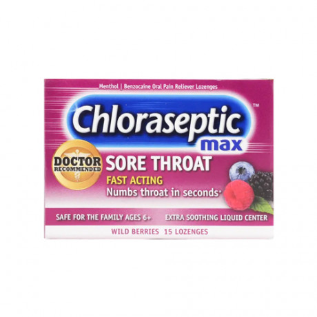 Chloraseptic Max Wild Berries 15 Lozenges