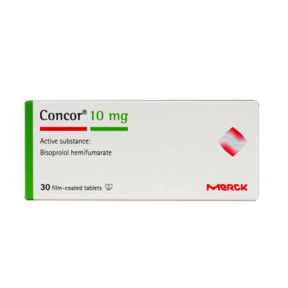 CONCOR 10MG 30 TABLETS