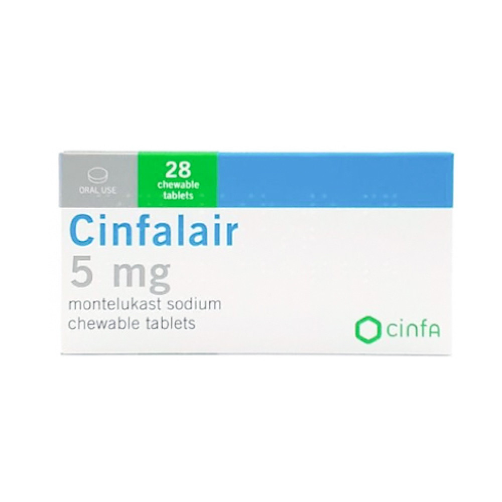 Cinfalair 5Mg Chewable 28 Tablets