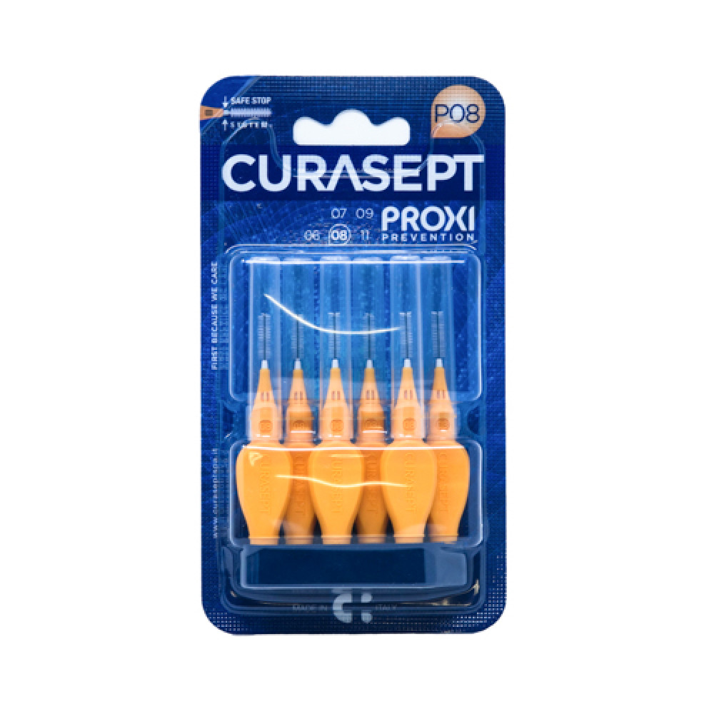 Curasept Proxi P08 Orange Interdental Brush 6 Pieces