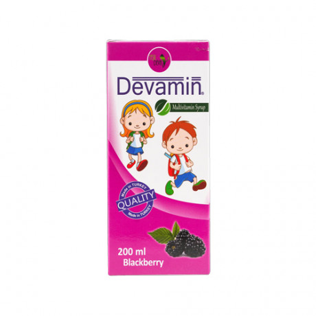 Devamin Multivitamin Syrup 200ml - Blackberry