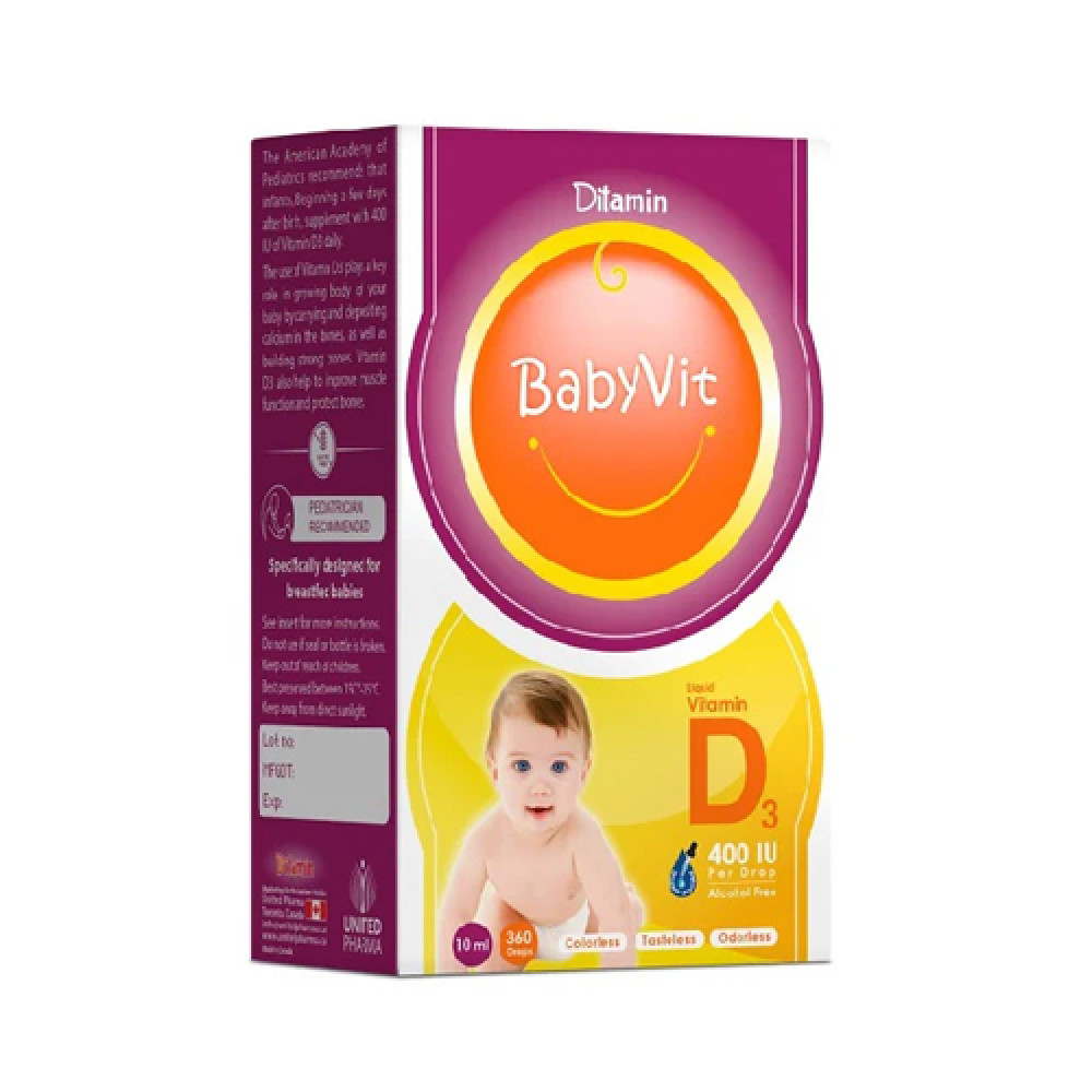 DITAMIN BABYVIT VIT D3 400IU DROPS 10ML