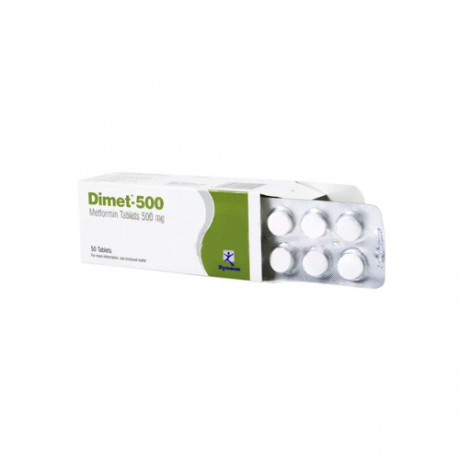 Dimet 500 mg 50 Tablets 