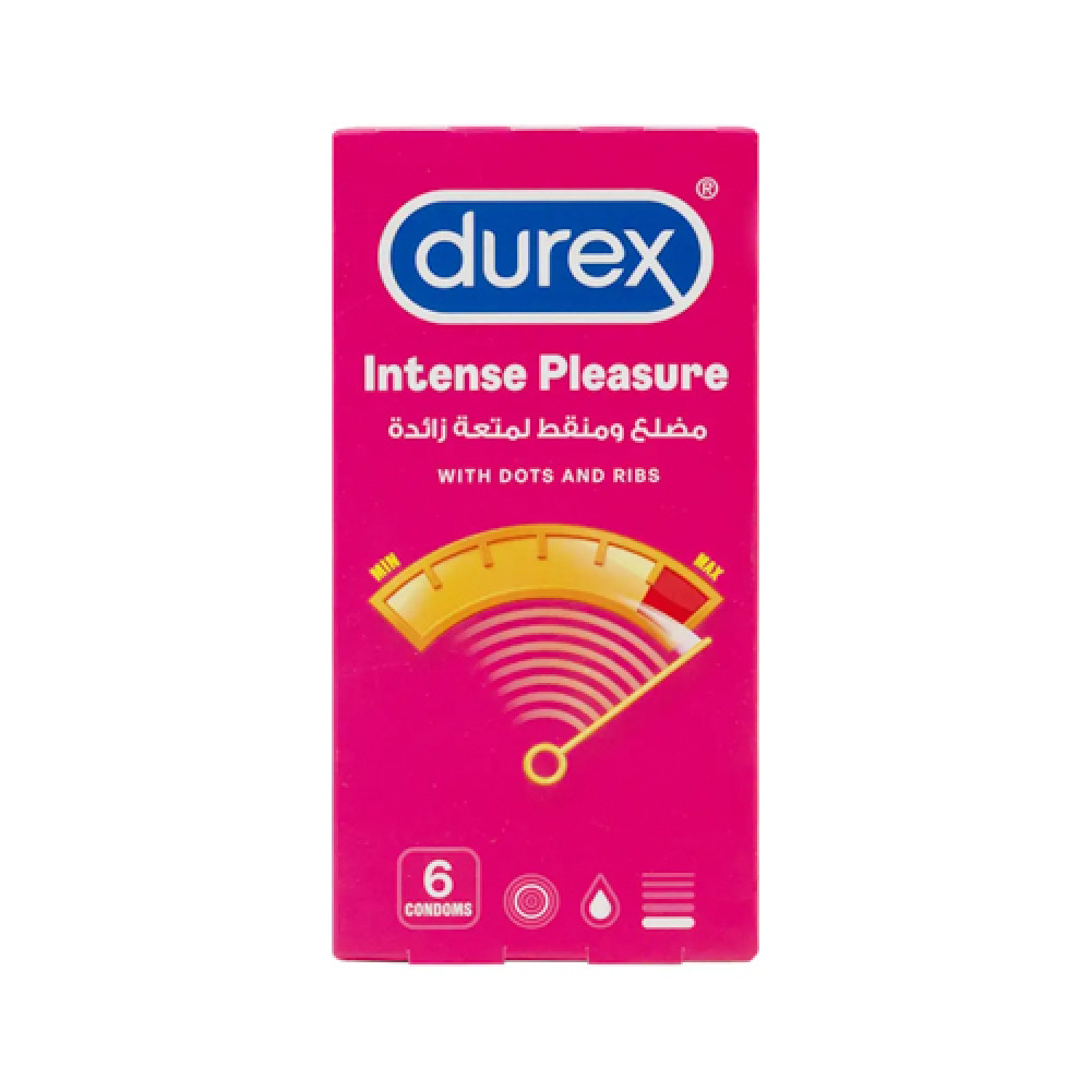Durex Condom Intense Pleasure 6 Pcs