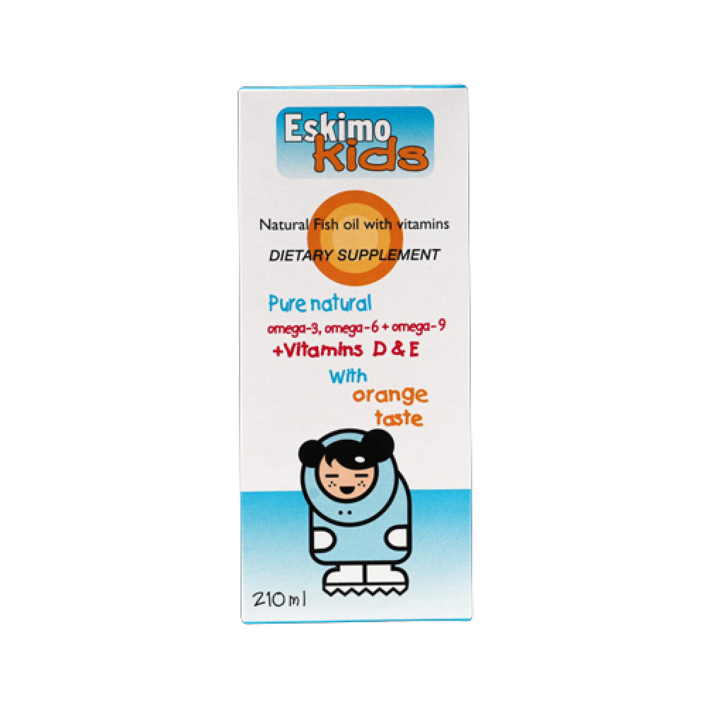 ESKIMO KIDS SYRUP ORANGE TASTE 210ML