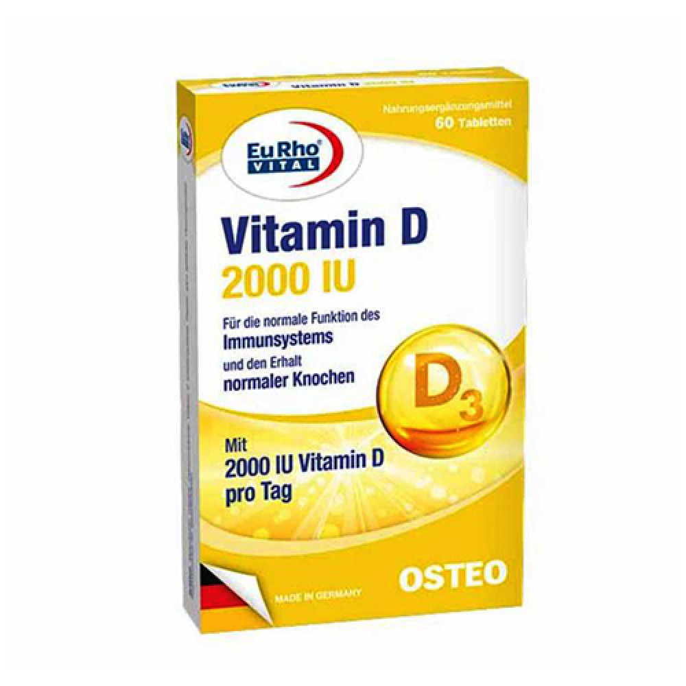 Eurho Vital Vitamin D 2000 IU 60 Tablets