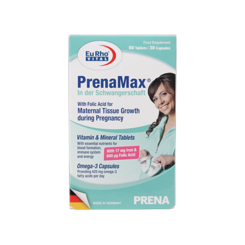 EURO VITAL PRENAMAX DURING PREGNACY 60T+30C