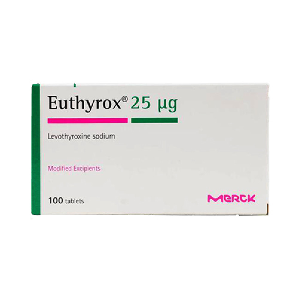 EUTHYROX 25MCG 100 TAB