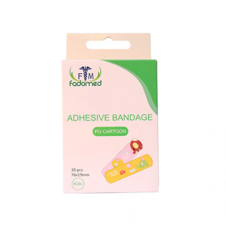 FADOMED ADHESIVE BANDAGE PU CARTOON 76X19 MM 30 PCS