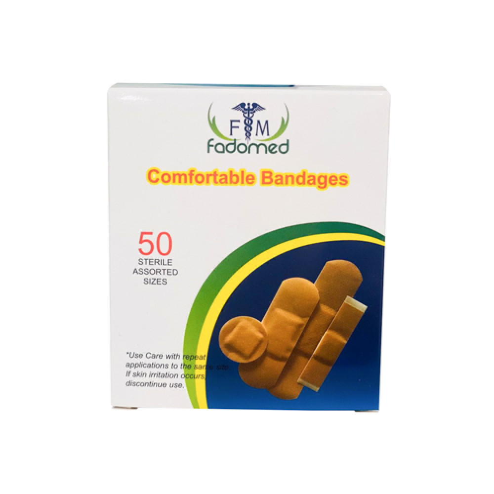 Fadomed Comfortable Bandage 50 Sterile Assorted Sizes