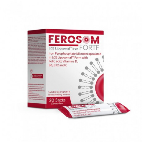 Ferosom Forte Gluten-Free 20 Sticks 