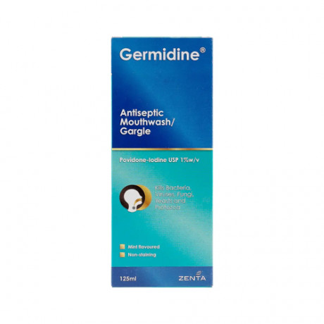 GERMIDINE ANTISEPTIC MOUTHWASH GARGLE 125ML