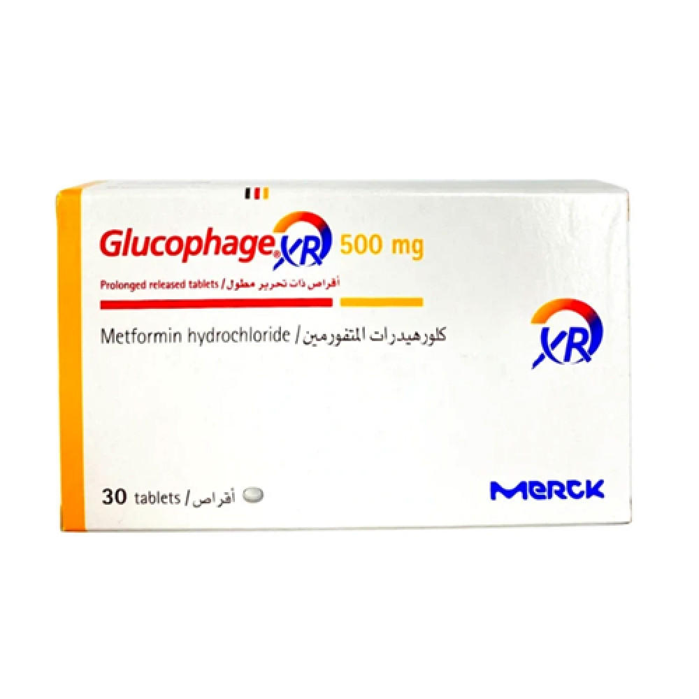 GLUCOPHAGE XR 500MG 30 TABLETS