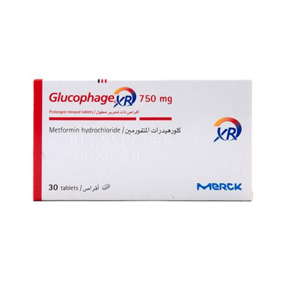 GLUCOPHAGE XR 750MG 30 TABLETS