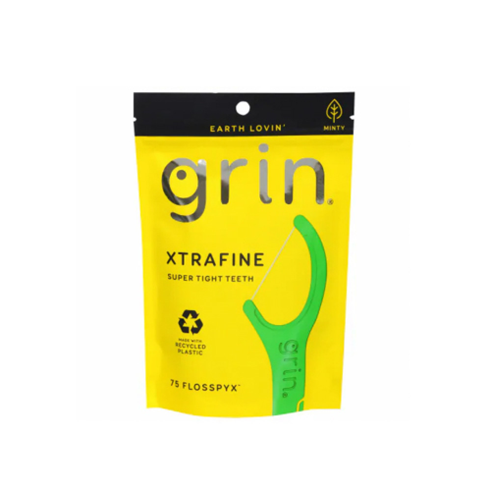 Grin Xtrafine Floss Pic Yellow 75pcs