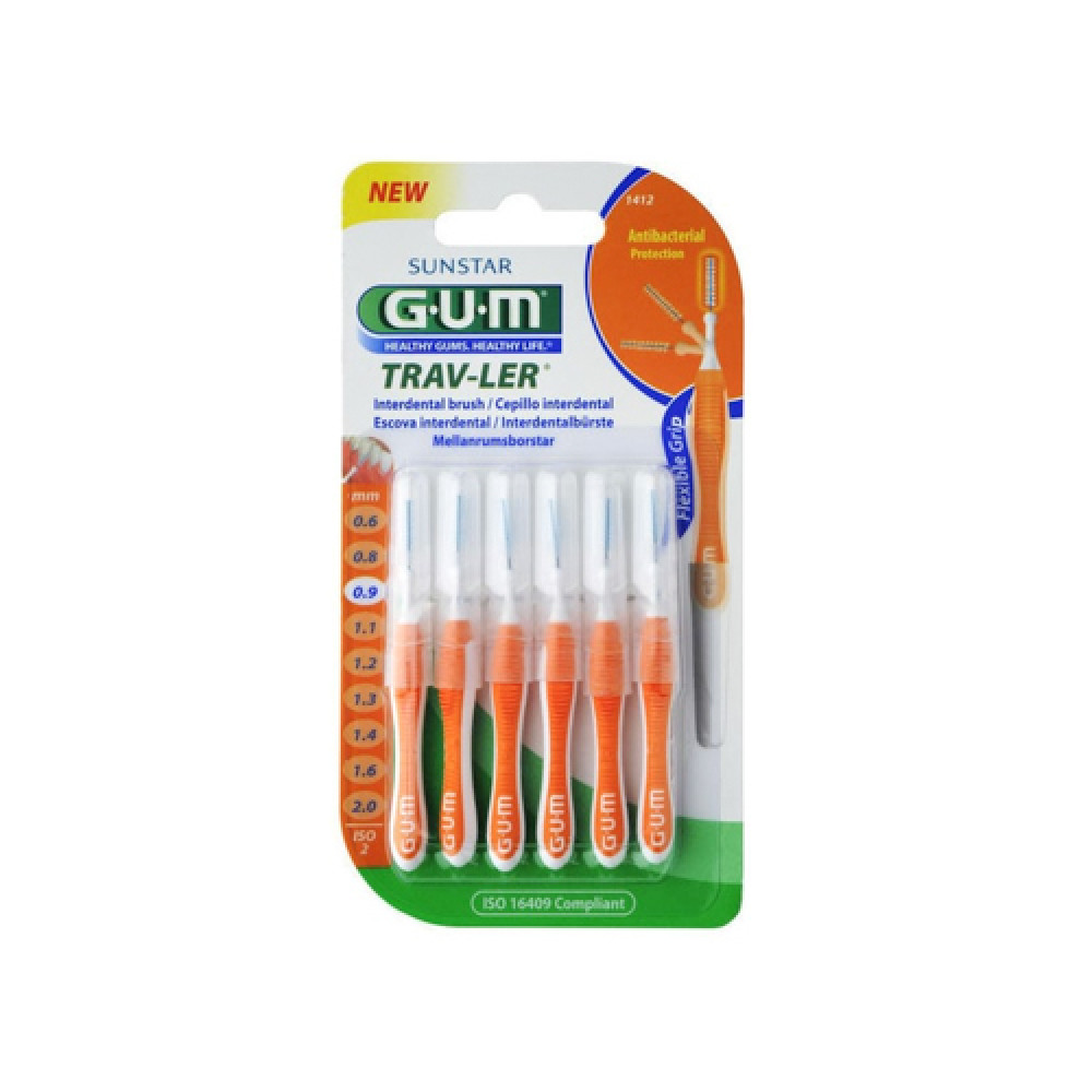 Gum Trav-ler Interdental Brush 0.9mm 6pcs