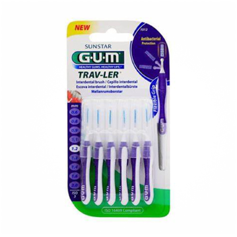 Gum Trav-ler Interdental Brush 1.2mm 6pcs