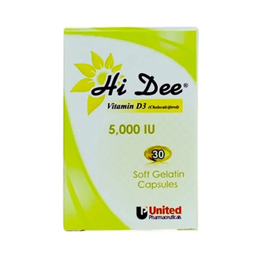 Hi Dee Vitamin D3 5000 IU 30 Capsules 