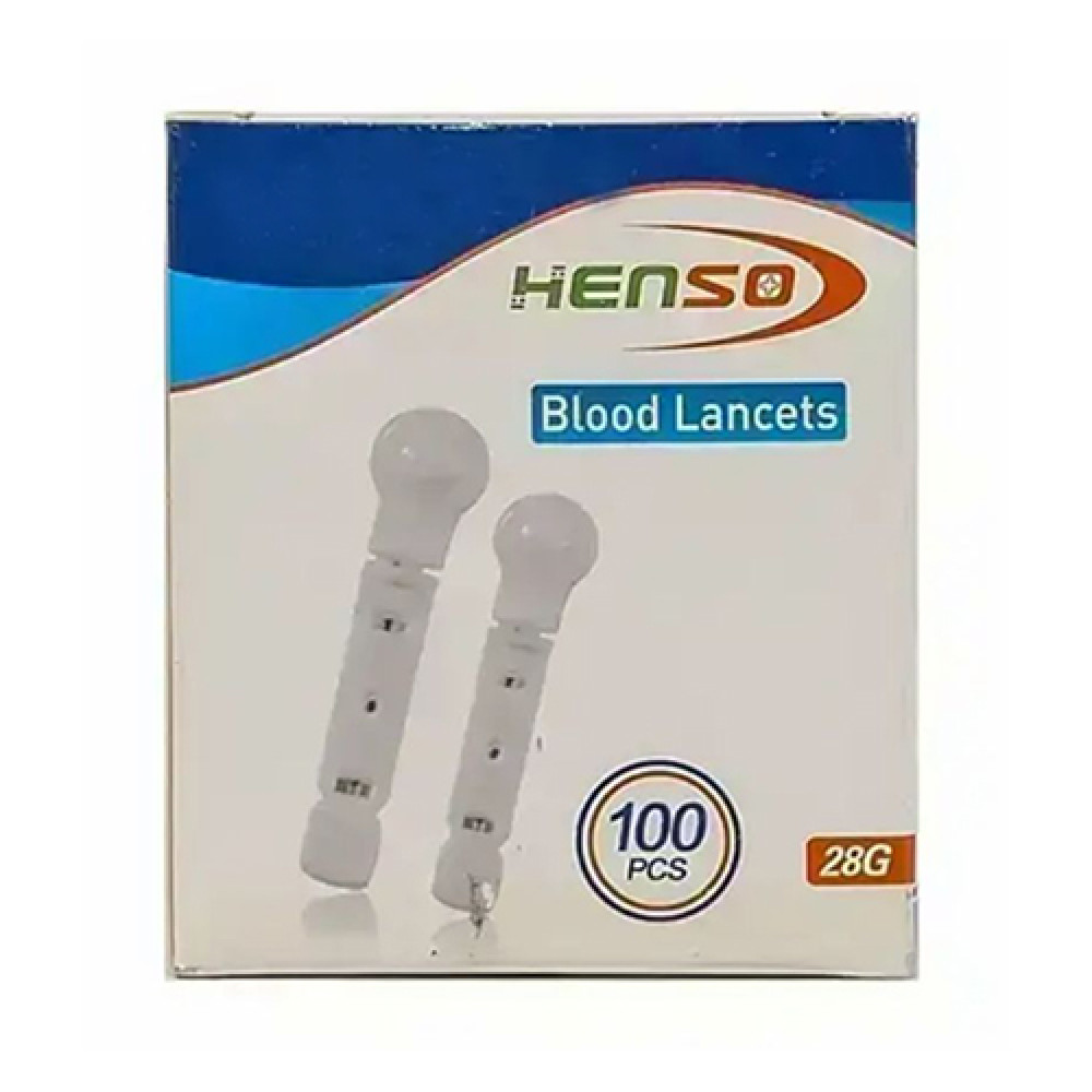 Henso Blood Lancets 28G 100Pcs (White)