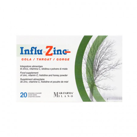 Influ-Zinc Throat  20 Tablets