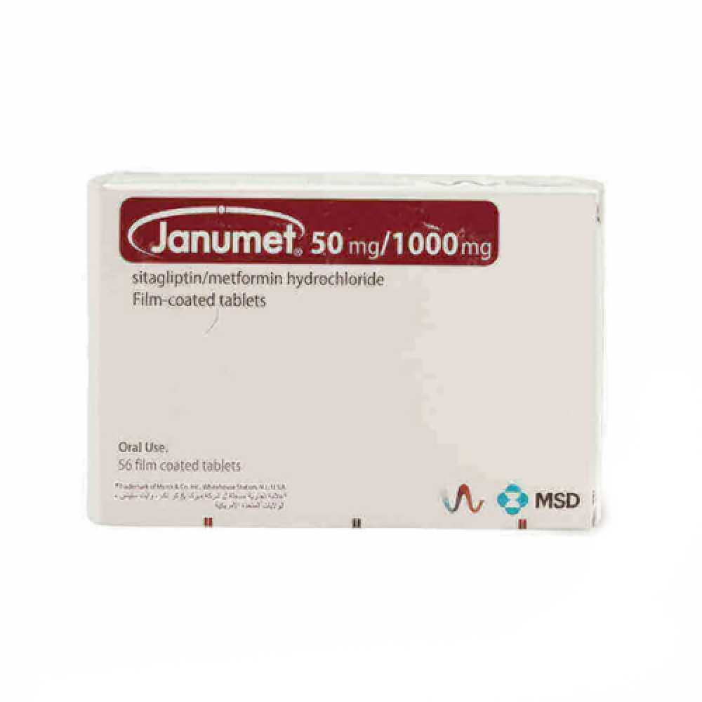 JANUMET 50/1000 MG 56TAB