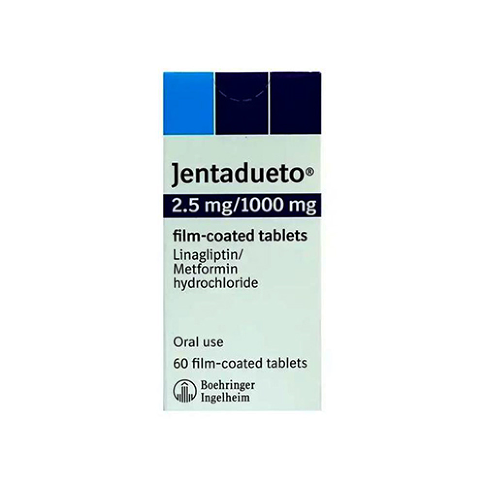 JENTADUETO 2.5MG/1000MG 60 TABLETS