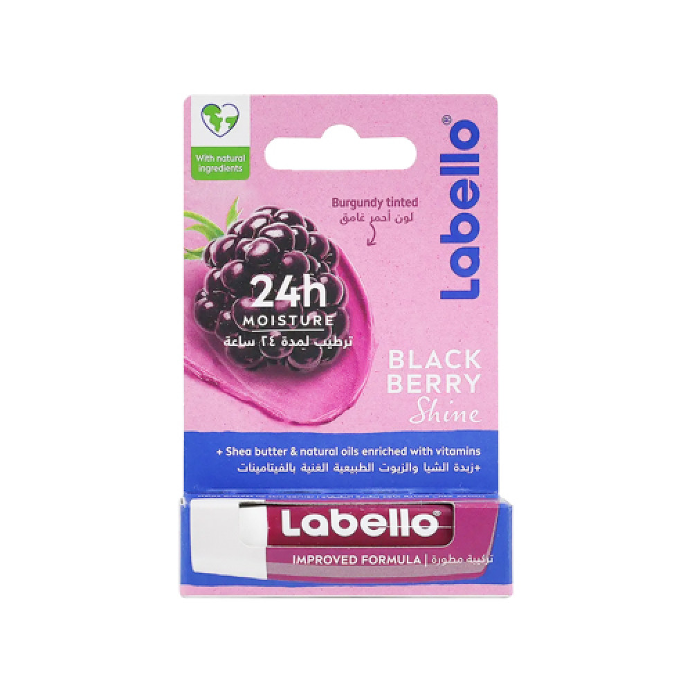 Labello 24h Moisture Lip Balm - Black Berry Shine