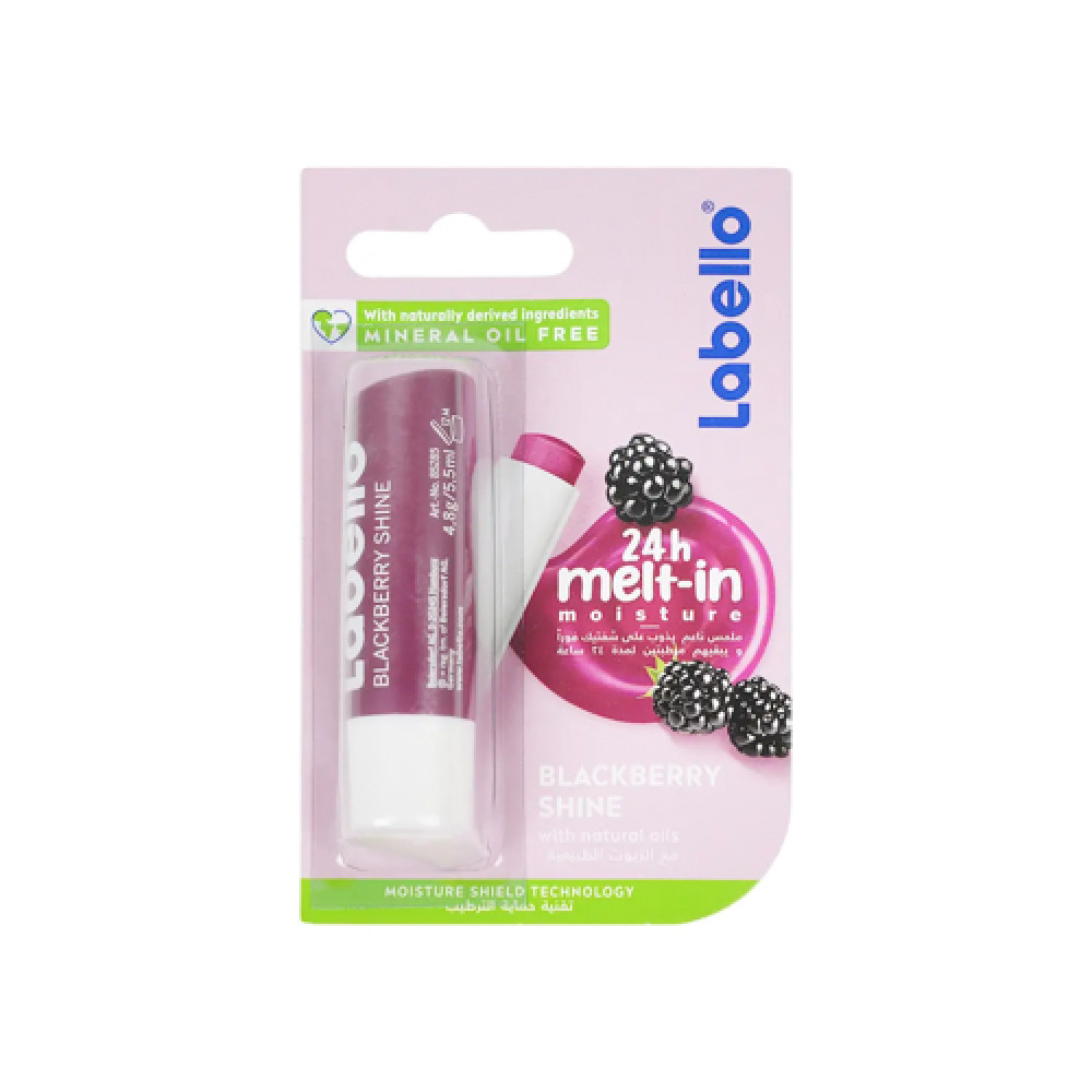 Labello Melt-In Moisture 24H Lip Balm 4.8G - Blackberry Shine