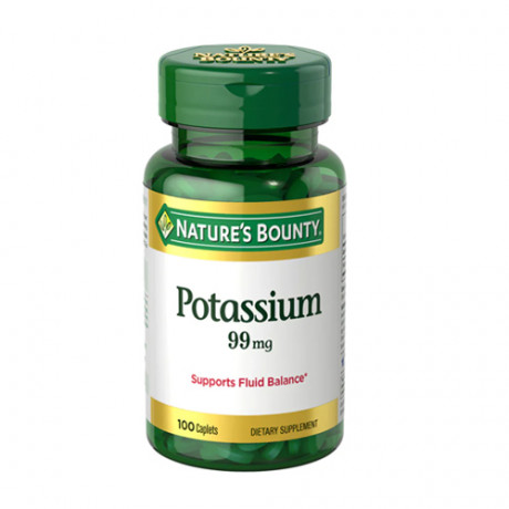 NATURES BOUNTY POTASSIUM 99MG 100CAPLETS