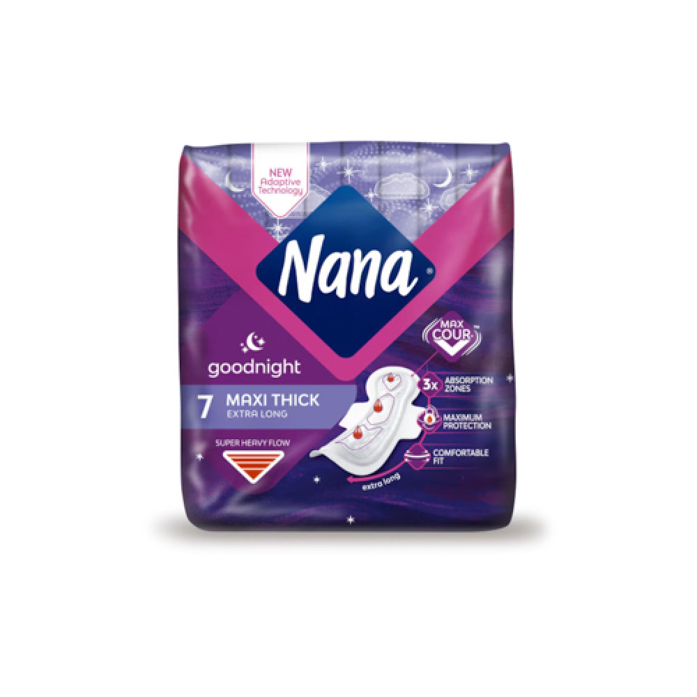 Nana Maxi Goodnight Extra Long Sanitary Pads with Wings