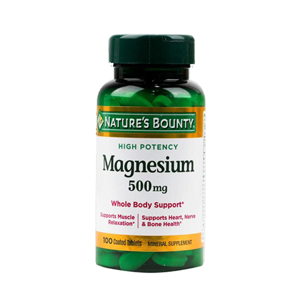 Natures Bounty Magnesium 500mg 100 Tablets