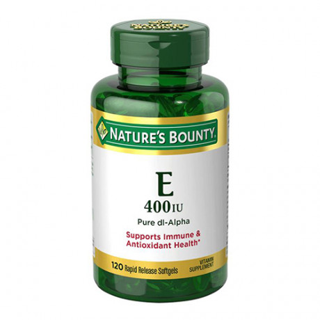 Natures Bounty Vitamin E 180 mg (400 IU) Dl-Alpha 120 Softgels 