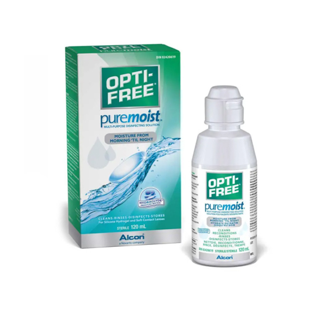 Opti Free Pure Moist Lens Solution 120ml