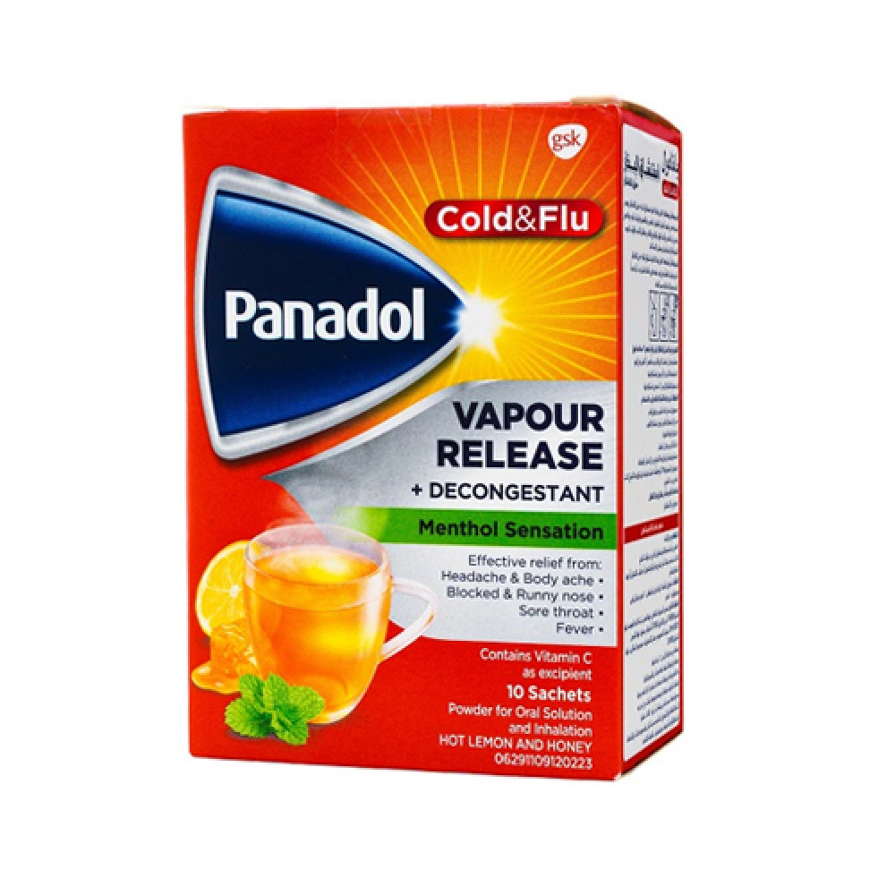 PANADOL COLD+FLU VAPOUR RELEASE 10SACH