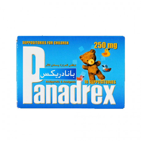 PANADREX 250MG 10 SUPPOSITORIS FOR CHILDREN