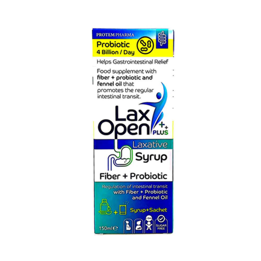 PROTEM PHARMA LAXOPEN PLUS LAXATIVE SYRUP 150ML