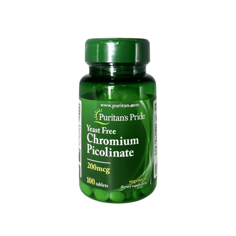 PURITANS PRIDE CHROMIUM 200MCG 100 TAB